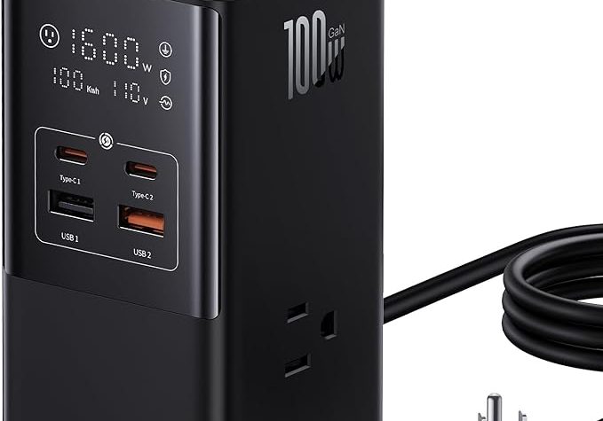 Baseus 100W 7-in-1 USB C Charging Station + Baseus 30W 2-Port USB C Charger Block